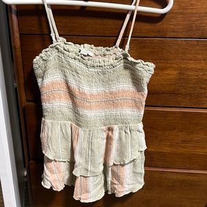 American Eagle ribbed tank top with removable straps